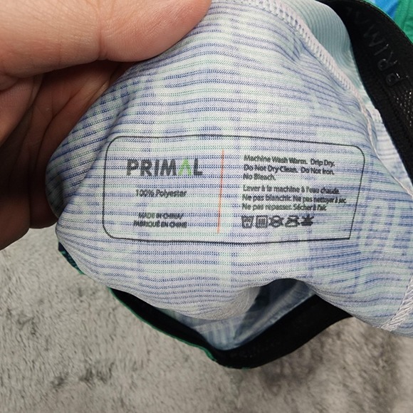 Primal Shirt VBT Biking Vacations Mens Medium Blue Green Xanterra Cycling Jersey - Picture 8 of 14